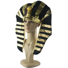 帽子金法老眼镜金色蛇头头帽埃及埃及色法帽法老王老金金色眼镜蛇