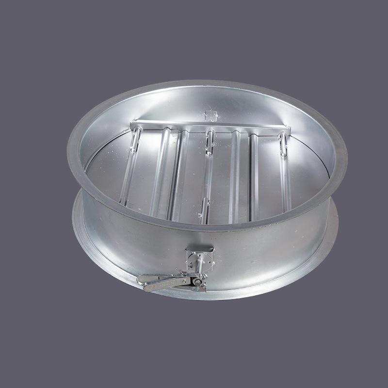 厂家供应圆形风阀手动电动气动多叶调节阀螺旋风管碟阀