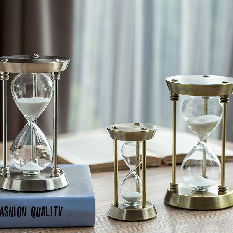Source in Stock Wholesale Hardware Sand Clock Timer Office Hourglass Ornaments Home Decorations and Accessories
