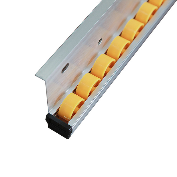 定制流利条铝合金流利条挡边轮滑轨输送带配件钣金流利条滑轮导轨