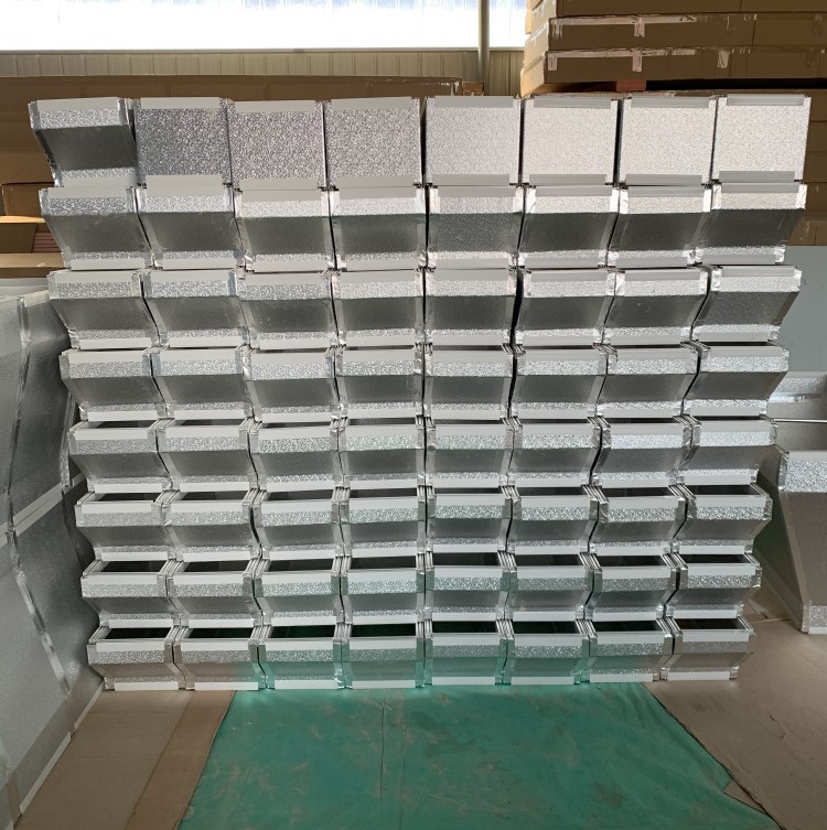 2公分铝箔风管板 2cm双面彩钢酚醛风管 轧花铝箔复合风管