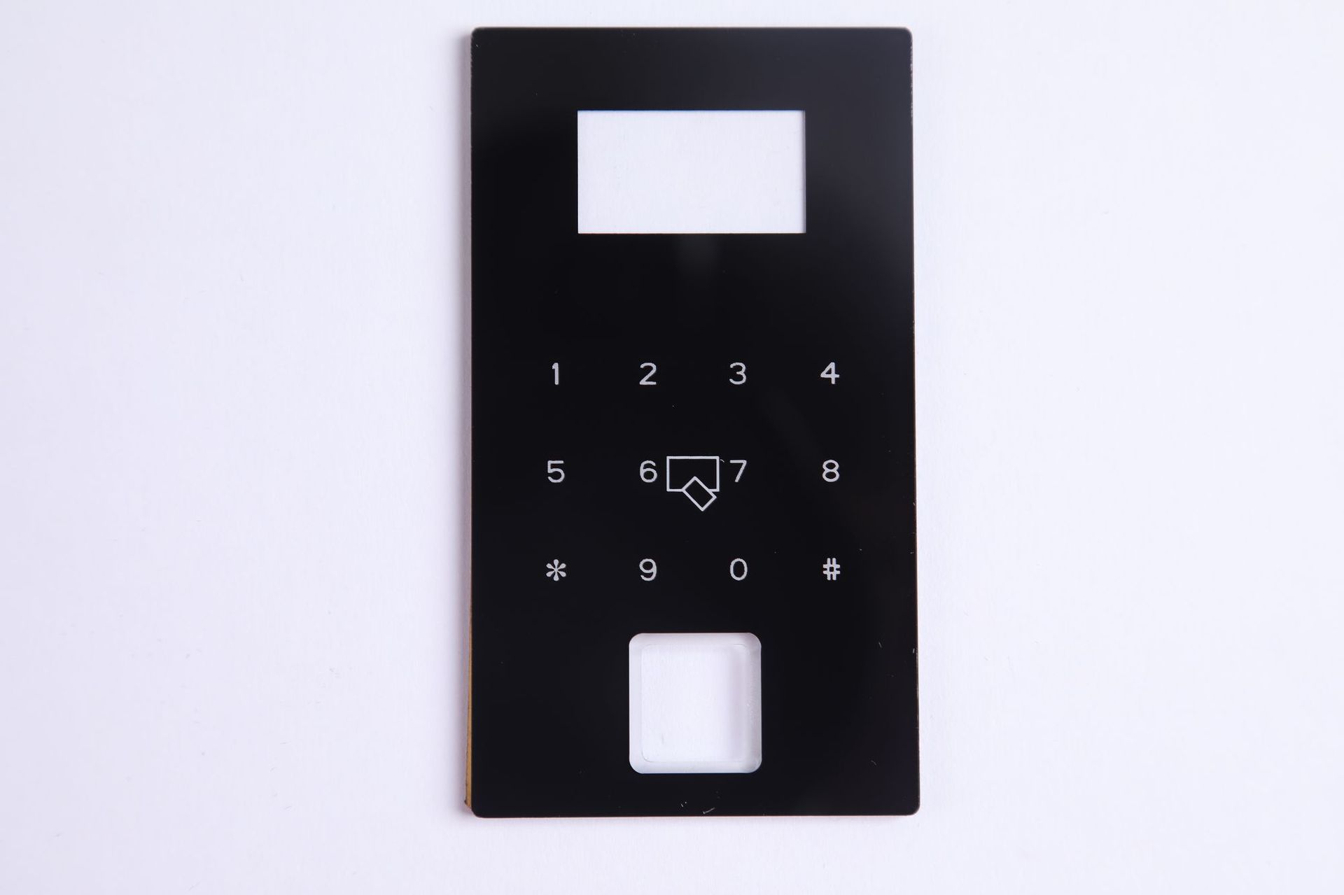 亚克力触控面板定做 指纹触摸按键pc亚克力面板丝印 智能锁面板