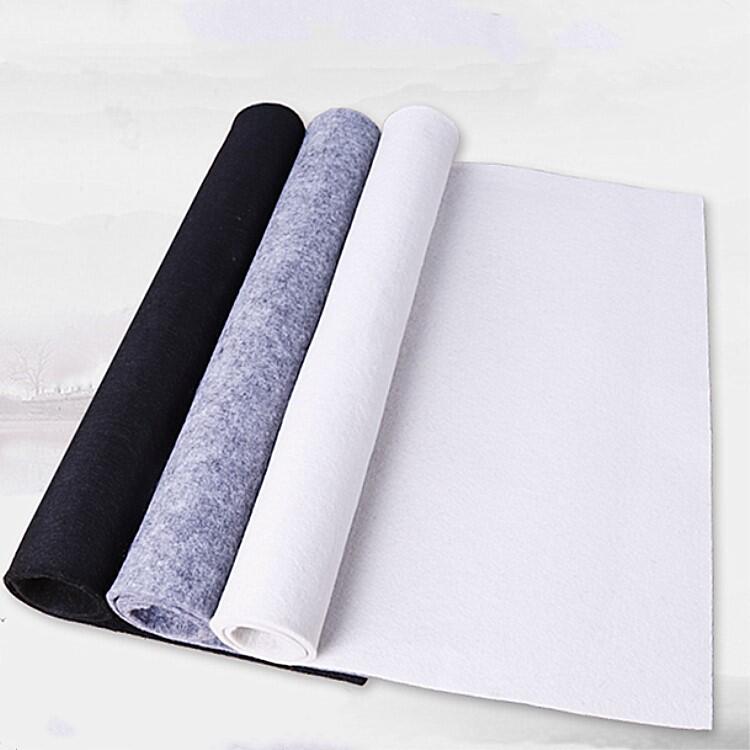 书画毛毡 白色黑色灰色书法毛毡 1.2mx2.4m国画毛毡垫