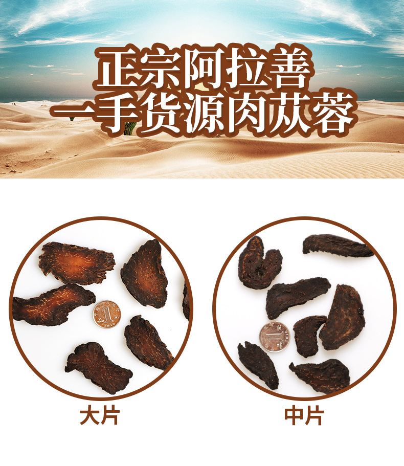 蓉天下产地直供内蒙古阿拉善荒漠肉苁蓉切片秋季软大芸批发