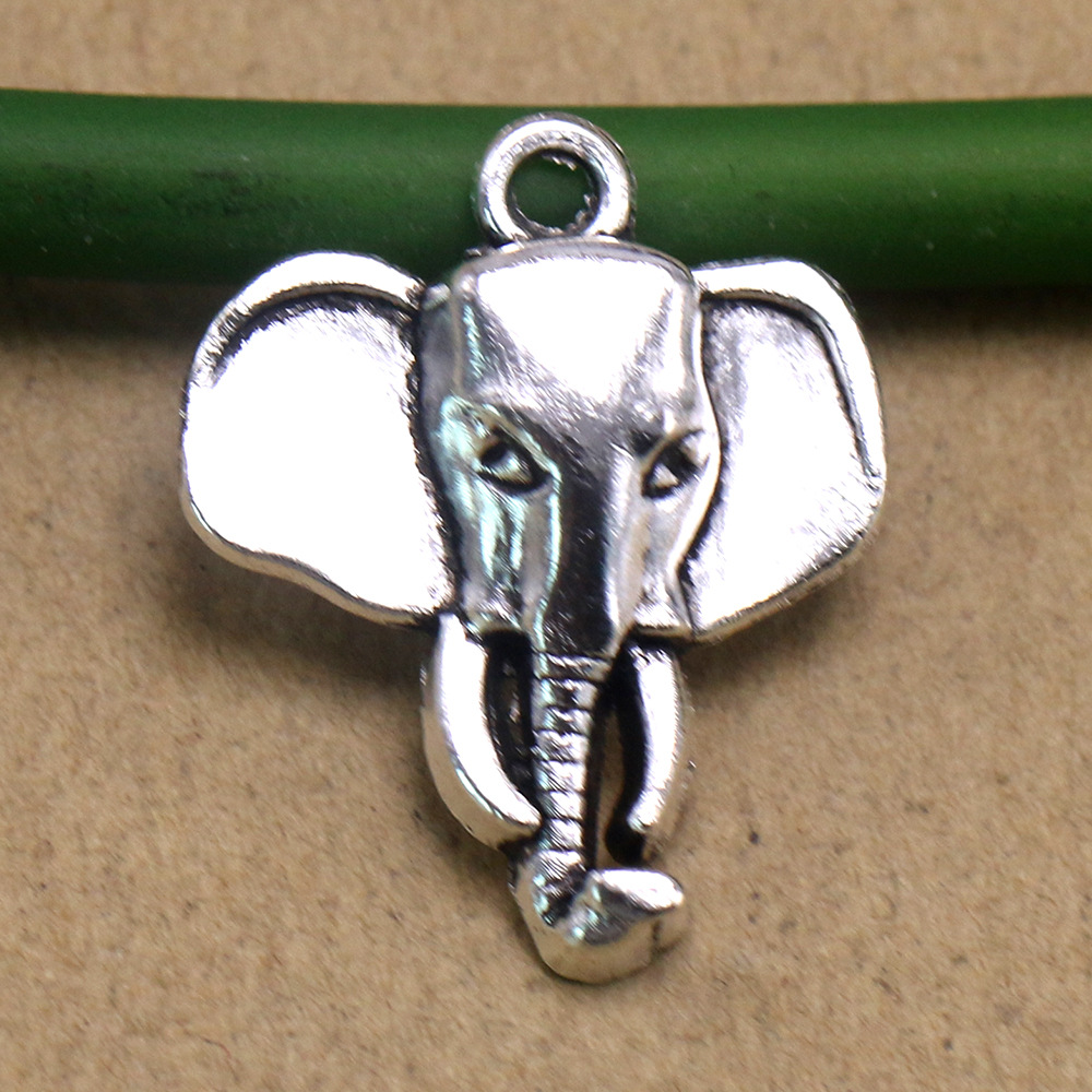 外贸热销 zakka时尚合金象头项链吊坠配件 diy饰品配件 厂家批发