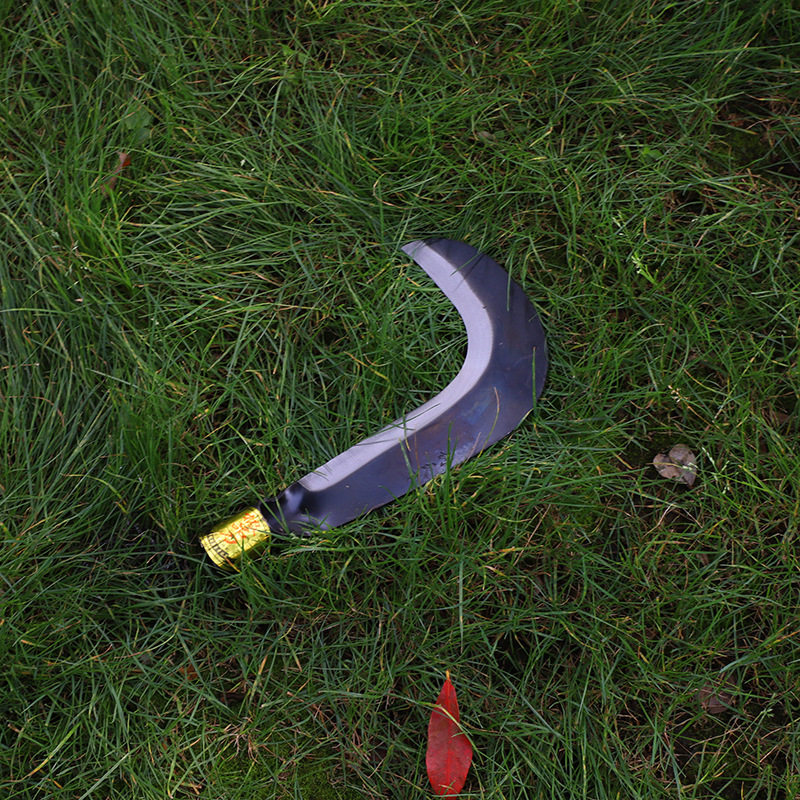 厂家现货供应大7字柴刀 农用割草刀 锰钢收割园林刀可定做