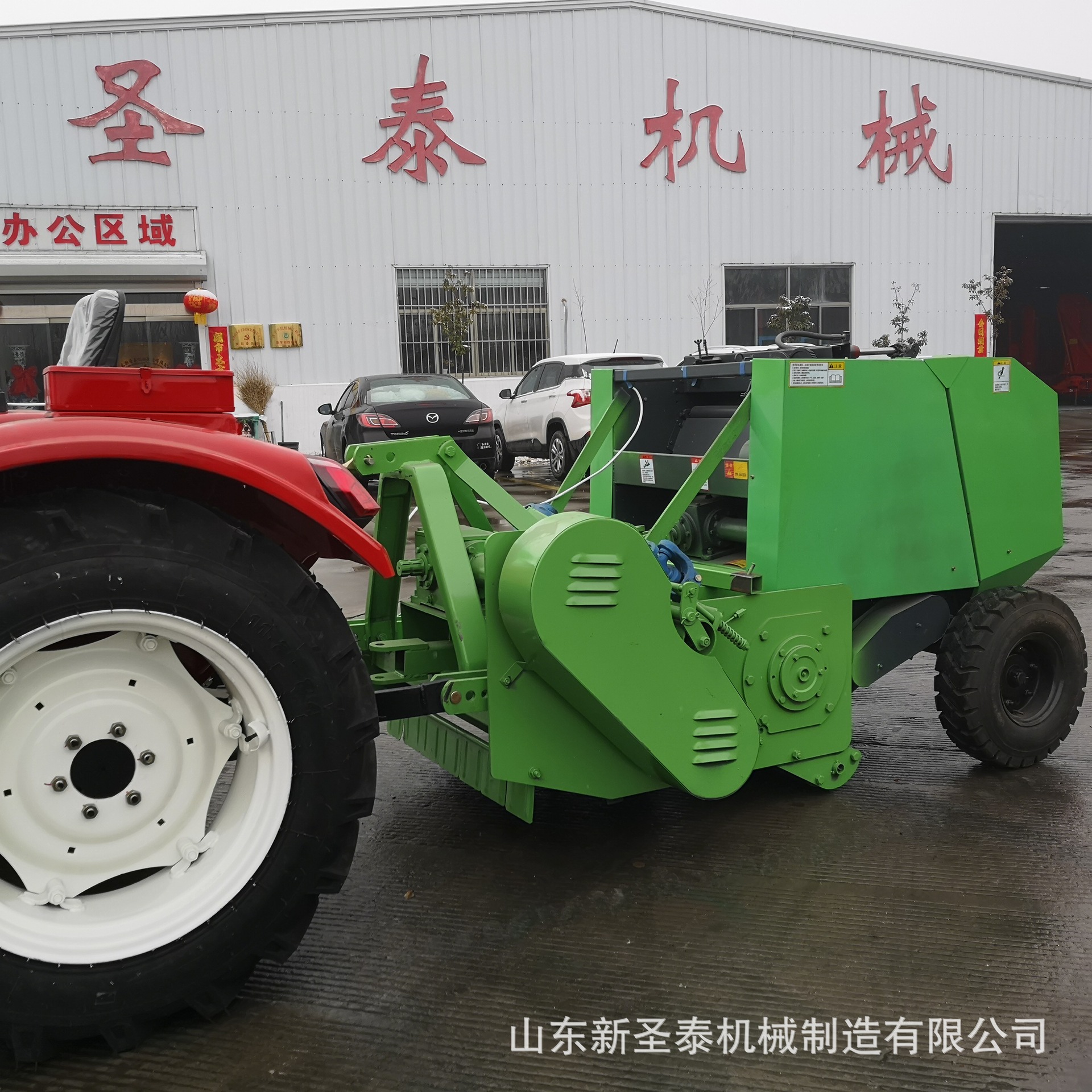牵引式玉米秸秆收割粉碎打捆机 180型牧草粉碎打捆一体机-阿里巴巴
