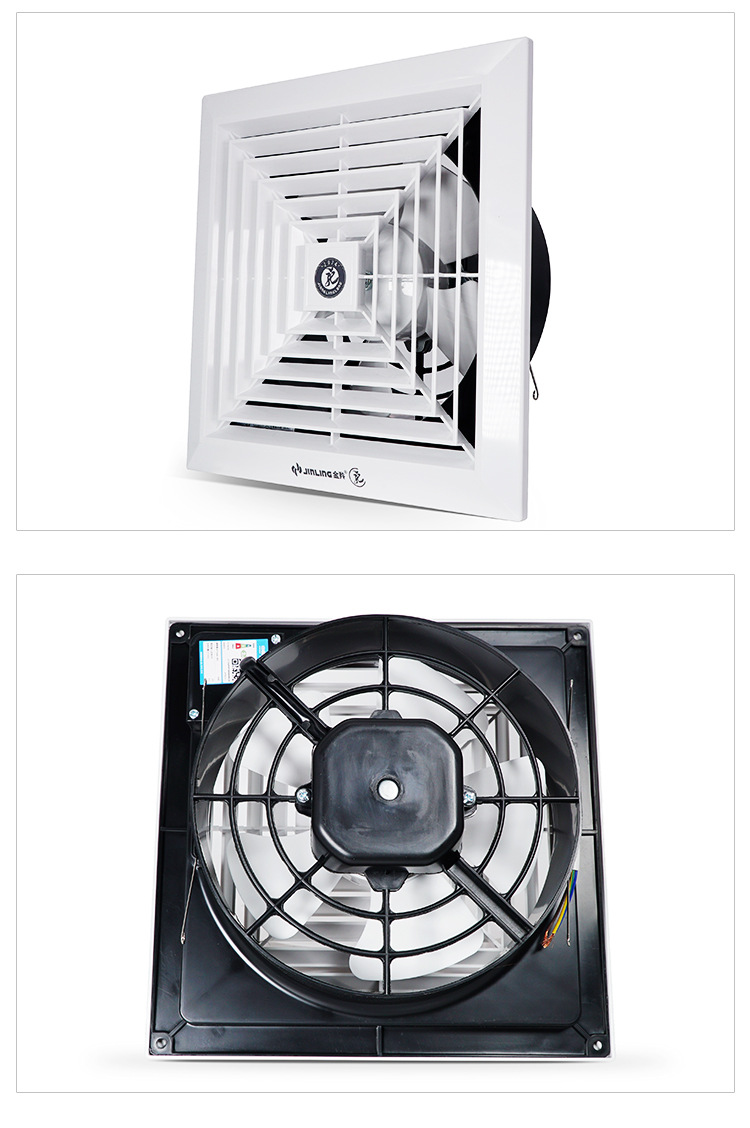 金羚排气扇12寸天花直排吸顶式 厨房卫生间换气扇12寸apt30-5-1