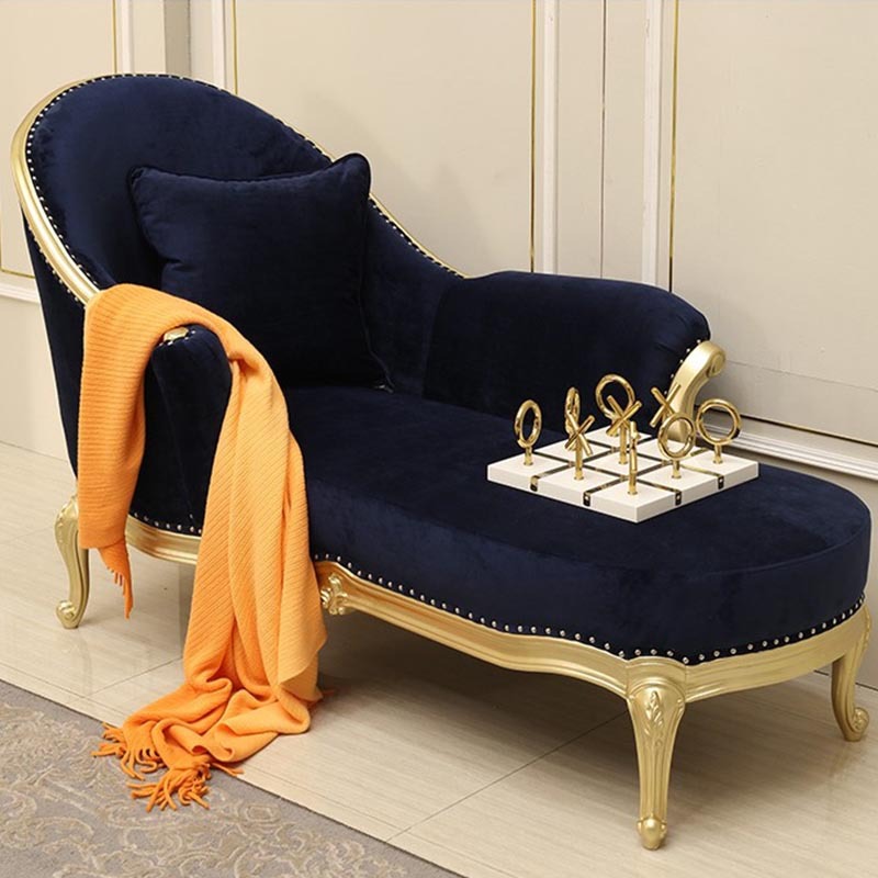 实木新古典贵妃椅图片