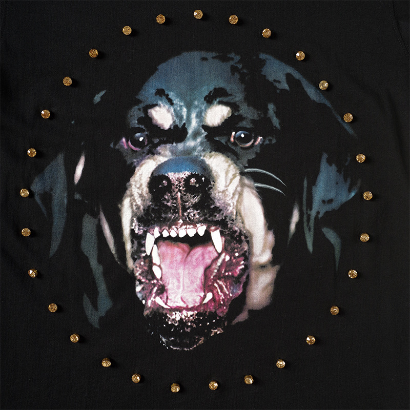 2020短袖t恤女装新款欧美风嘻哈潮牌gvc钻石狗头上衣情侣装特价