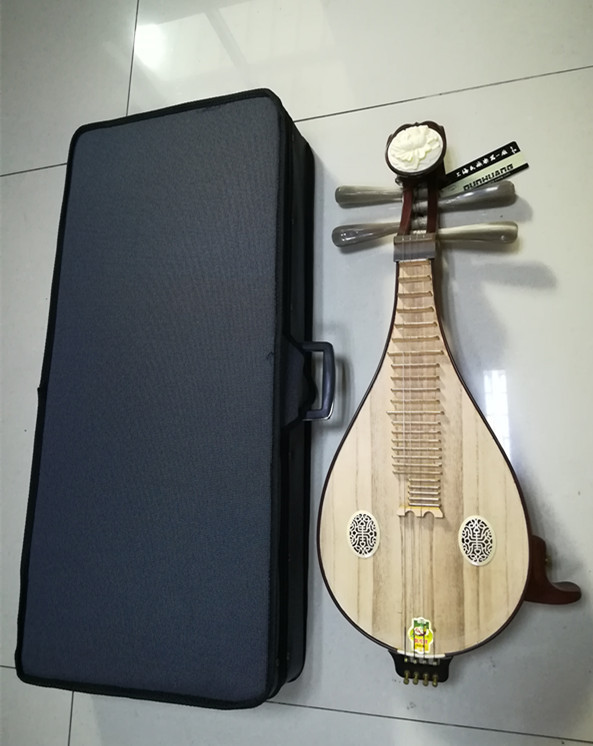 敦煌 651m 柳琴 酸枝木白牛角六阴楞弦轸牡丹头 专业名族音乐学校