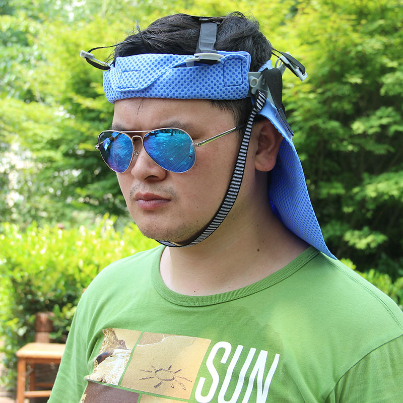 厂家新款冰凉降温安全帽吸汗带棉垫电焊帽止汗带吸汗安全帽垫帽衬