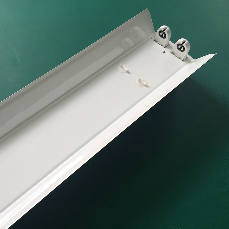 厂家供led双管豪华支架 吊装带罩0.6米0.9米1.2米1.5米led日光灯