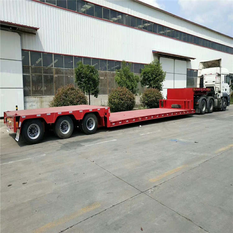 气垫u型半挂车 大件运输厂家参数 钩机板大件运输半挂车价格