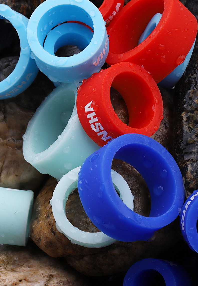 炫鲨鱼竿竿止硅胶环防滑圈夜光杆止通用o型圈钓鱼渔具垂钓小配件