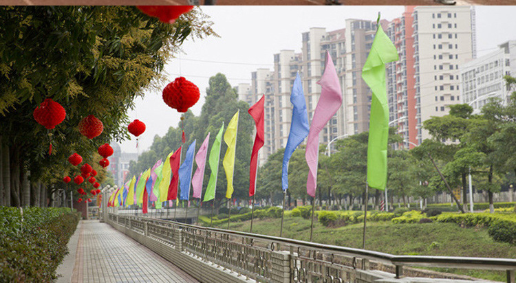 0红旗纯色彩旗1号2号3号4号5号 礼堂旗 红黄蓝绿粉旗 运动会旗