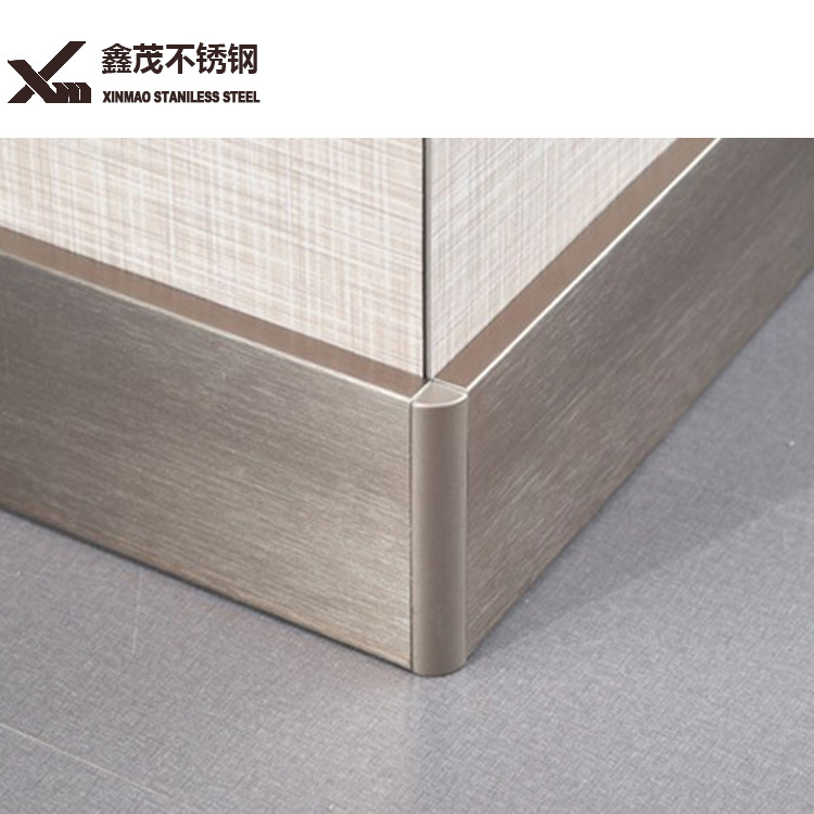 不锈钢踢脚线玫瑰金不锈钢装饰条地脚线无指纹黑色不锈钢装饰条