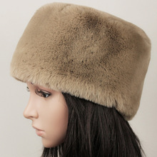 新款女士冬季帽子欧美时尚仿皮草帽子仿兔毛保暖时尚帽子现货批发