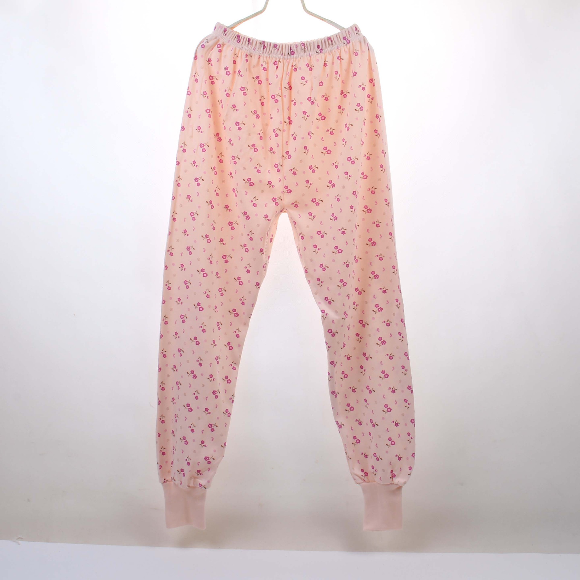 厂家直销纯棉中老年人女士秋裤 高腰衬裤印花保暖裤 老人服装批发