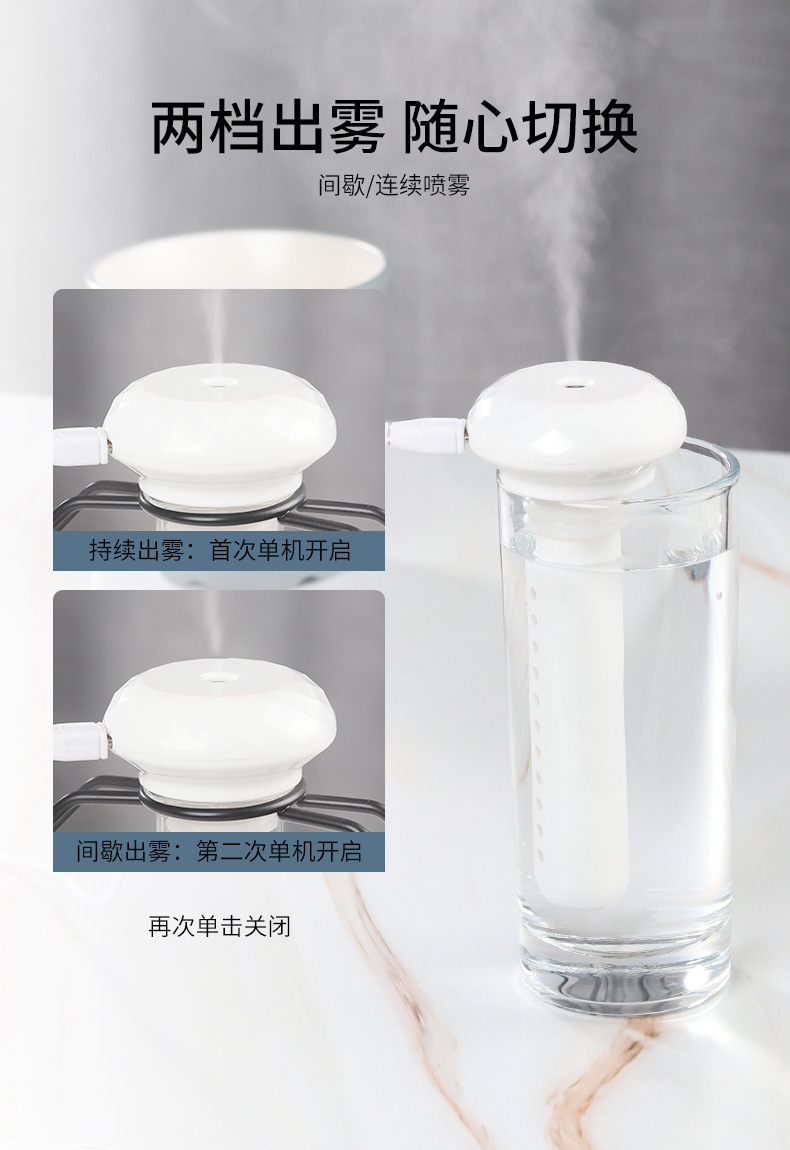 X7 Mini Humidifier USB Car Sprayer Portable Creative Mineral Water Bottle Humidifier Stick