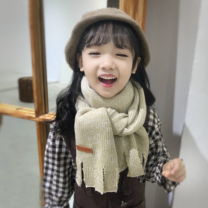 Special Clearance ~ Autumn and Winter Warm Korean Style Boys' and Girls' Wool Knitted Thickened Scarf Child Kid Scarf