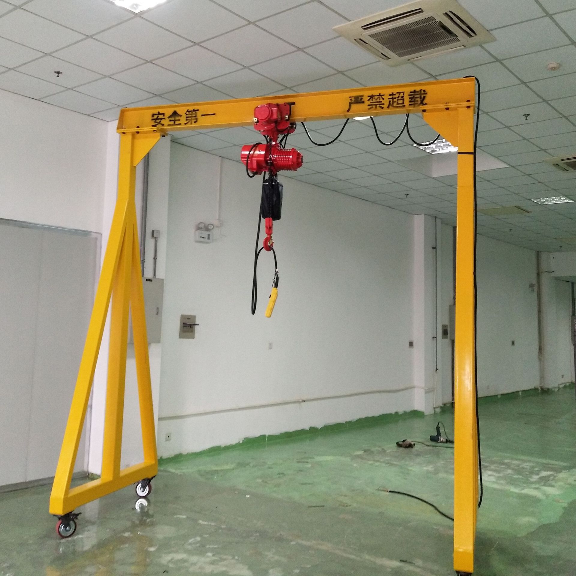 订 做简易电动葫芦龙门吊架 手推移动龙门吊 手推移动龙门架