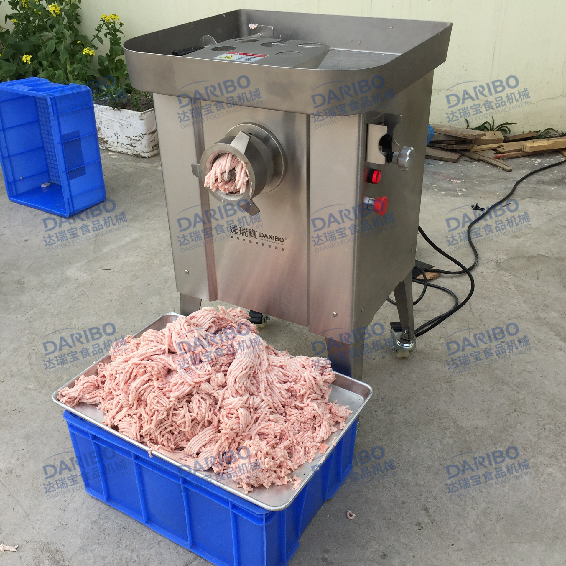 l肉食加工厂用大型绞碎机 冻肉绞肉机 新鲜猪肉绞碎肉糜机肉末机