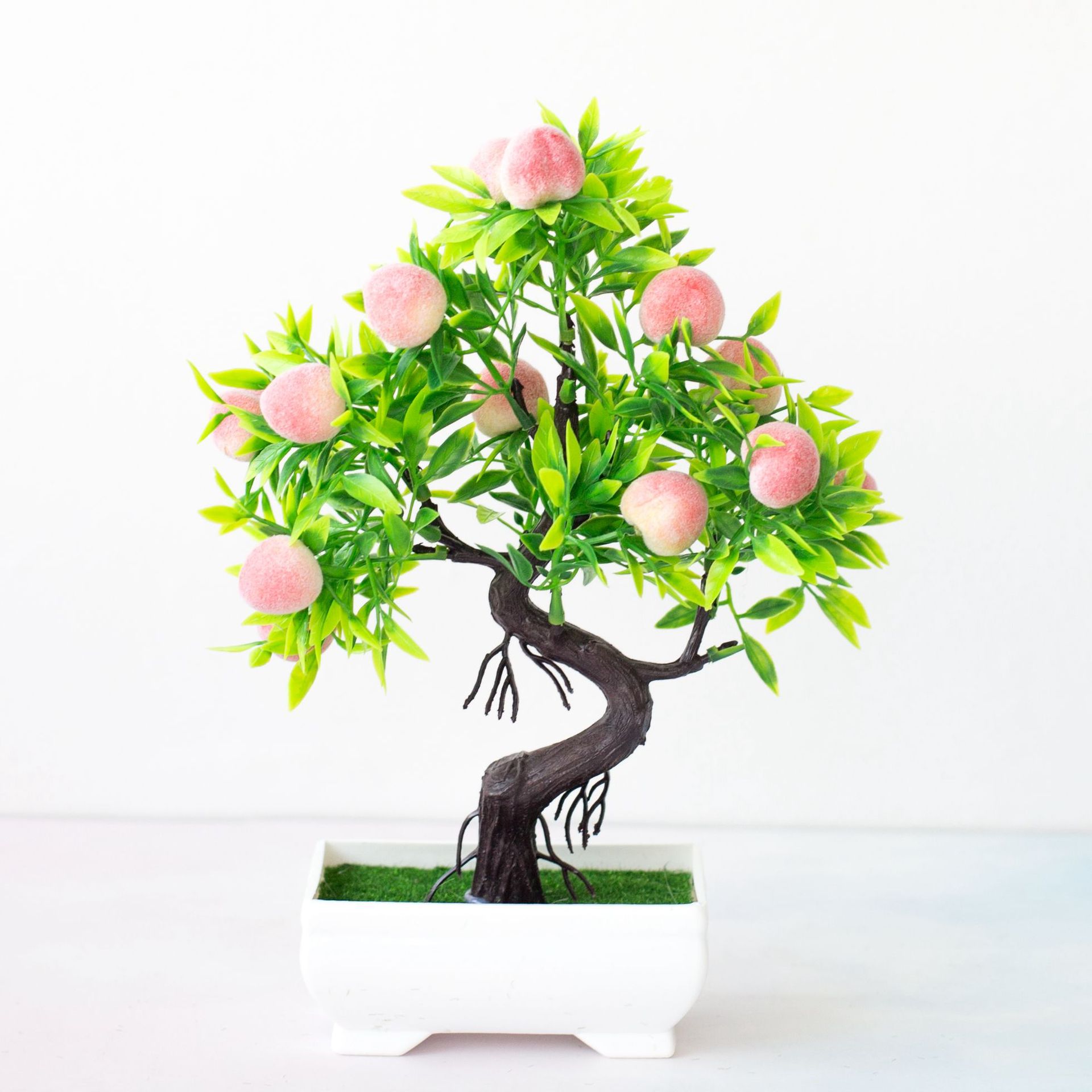 批发橱窗装饰仿真盆栽水果桃子室内花卉盆景植物批发