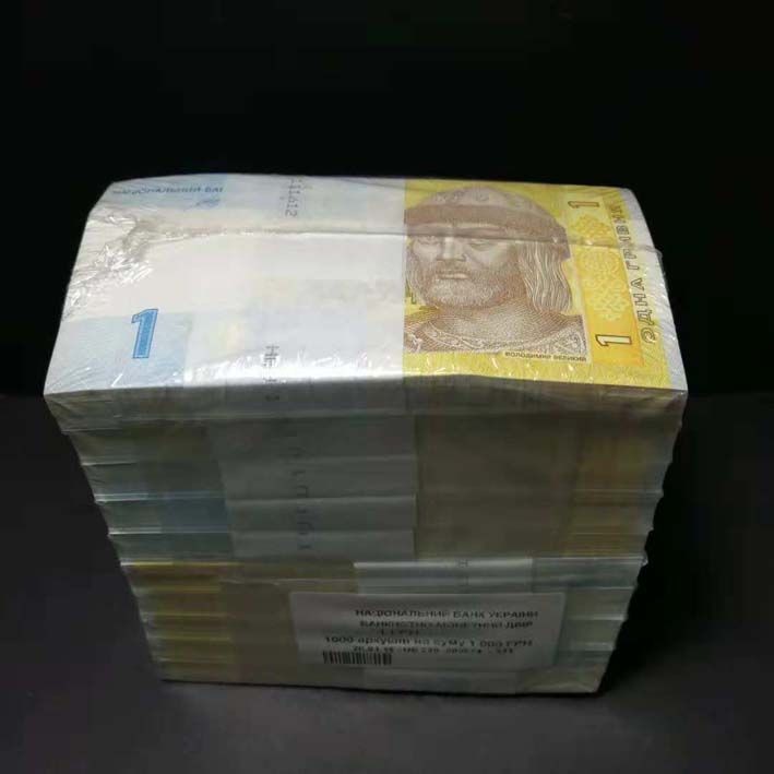 乌克兰1格里夫纳原捆1000张外国钱币纸钞收藏国外纸币外币配