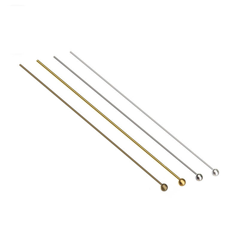 饰品材料_diy手工配件球针连接针圆球针圆头饰品配饰