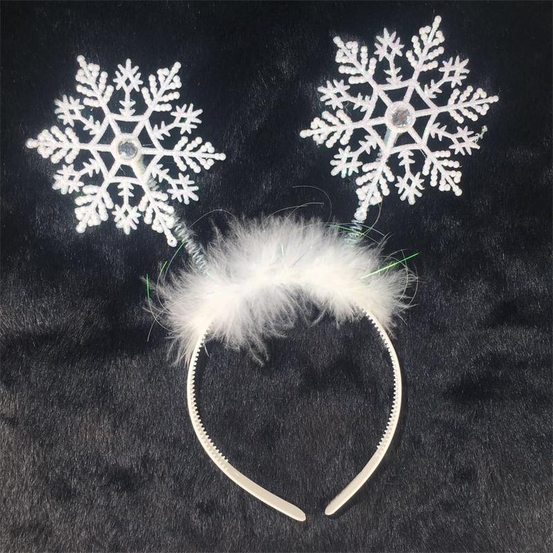 万圣节雪花发箍儿童发饰新款欧美头饰圣诞节派对化妆舞会厂家批发