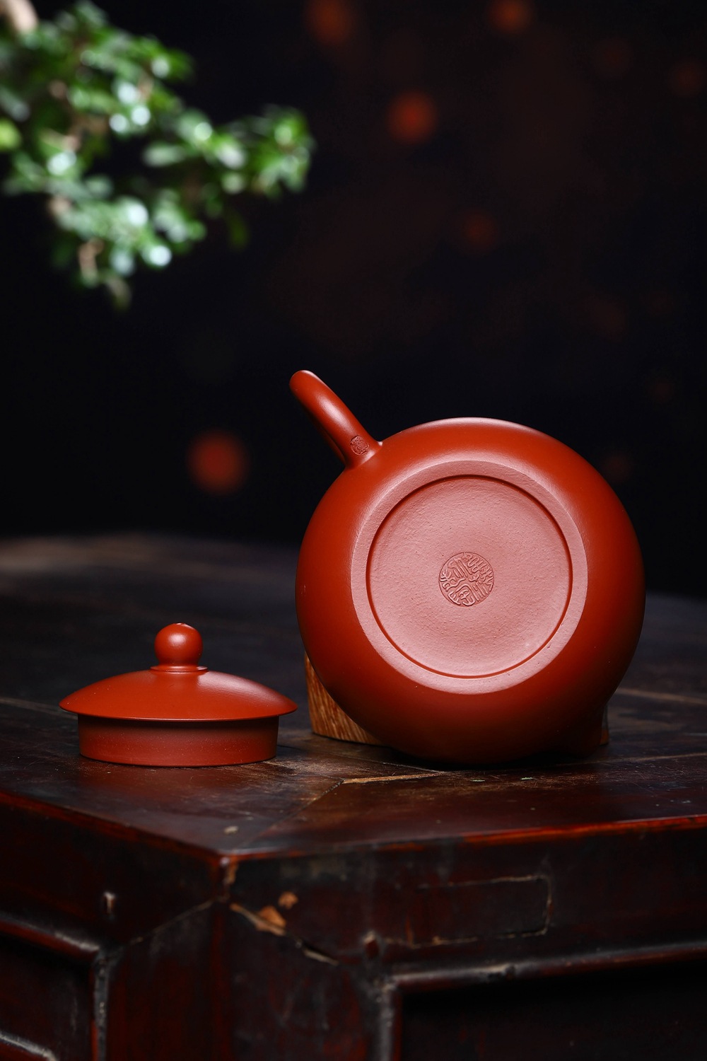 宜兴西施紫砂壶 大红袍西施紫砂壶 名家纯手工卢伟萍球孔西施茶器