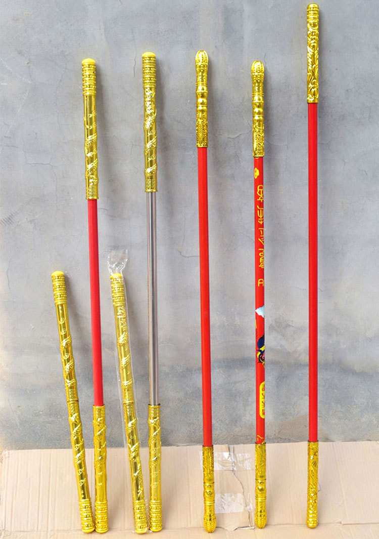 自产自销新款儿童玩具各种伸缩红杆不锈钢杆金箍棒广场公园热销