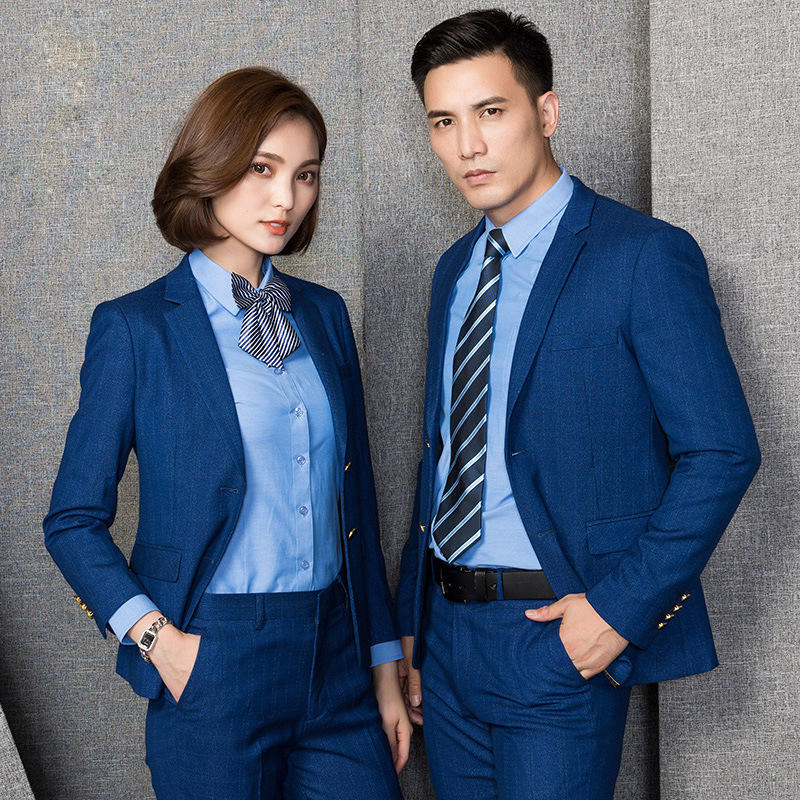 小西装外套秋冬新款主持人总裁经理美容师工作服