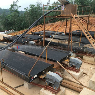 厂家直销 砂金选矿摇床 120槽毛细金玻璃钢摇床 江西选矿摇床