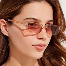 2019新款小框果冻色太阳镜 时尚ins墨镜方形眼镜欧美复古太阳眼镜