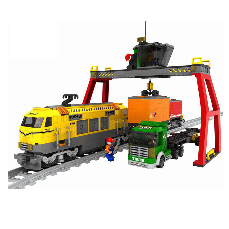 奥斯尼拼装火车积木颗粒拼装8-12岁学生礼品25004火车积木