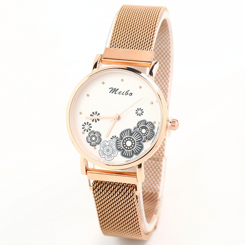 微商新款印花星空手表女 爆款磁铁吸铁石石英表 网红抖音同款手表