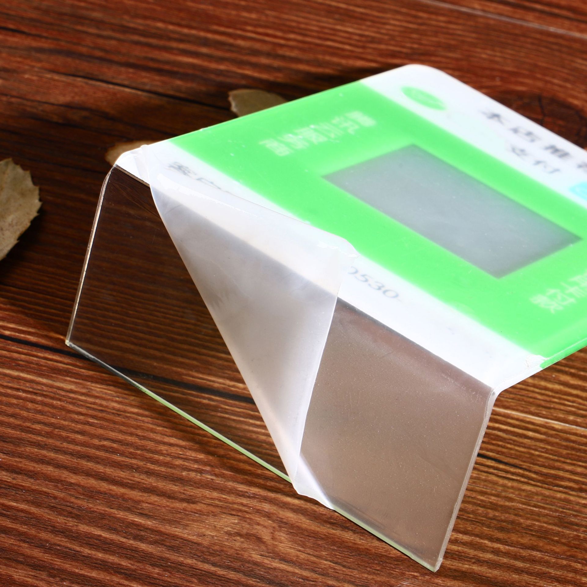 l型折弯二维码扫描支付标识牌 亚克力收银台付款码标牌台牌可定制