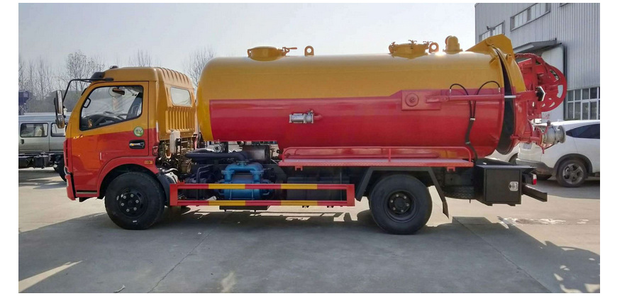 东风大多利卡8方清洗吸污车一体罐厂家报价朝柴玉柴