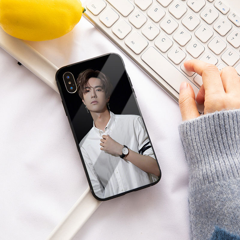 陈情令uniq王一博玻璃手机壳适用于苹果vivo华为oppo小米一件代发