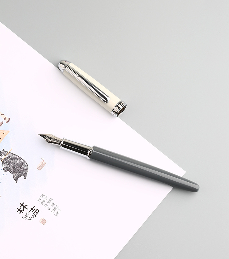 moonman末匠青春纪亮面彩色钢笔金属明尖成人学生书法练字笔钢笔