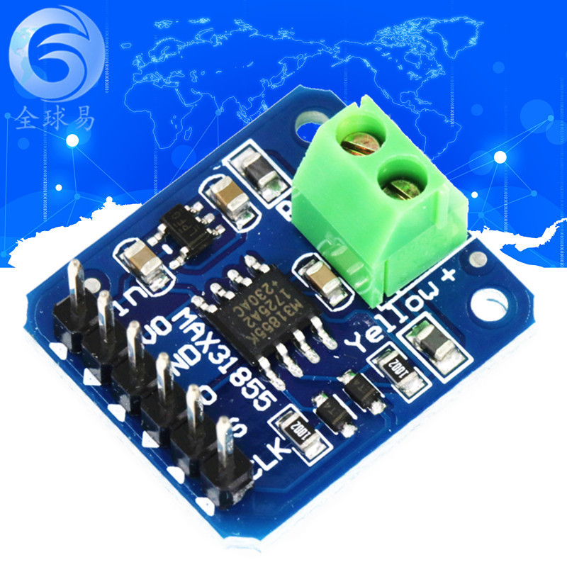 k型热电偶模块 1350度高温 spi接口数字式直接可读温度 max31855