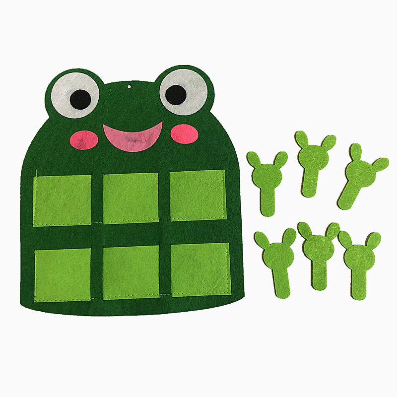 儿童幼儿园区域材料手工制作无纺布不织布diy卡通晨检袋进区卡