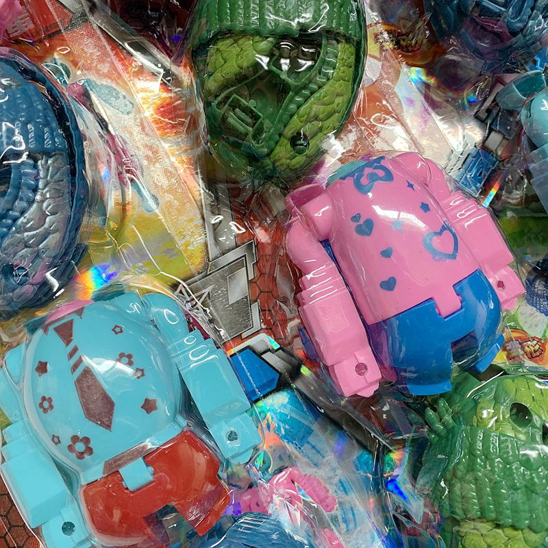 2元店热卖儿童玩具变形恐龙蛋 益智玩具 两元店地摊货源一手批发