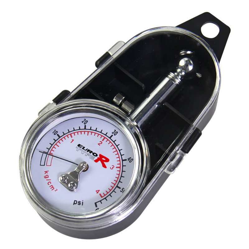 高精密车用胎压计 不锈钢汽车轮胎压力表 轮胎测压器