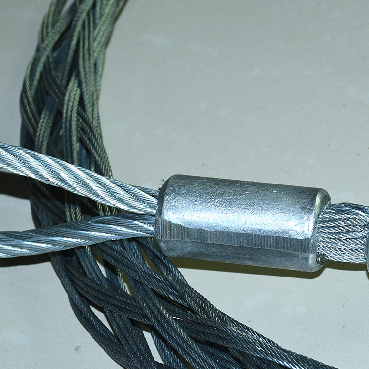 电缆网套 电缆电力电缆保护网套蛇皮套导线牵引网套钢丝网套