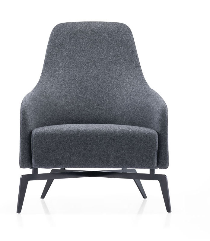 设计师现代简约沙发休闲椅 时尚布艺单人沙发椅