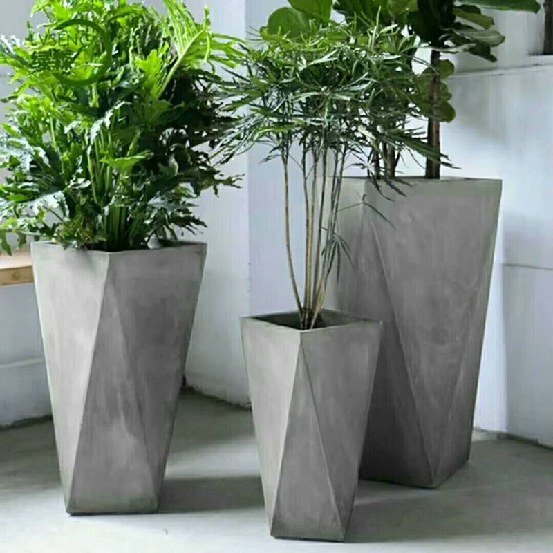 水泥清水混凝土花盆混凝土小工艺品定做上海清水混凝土小工艺