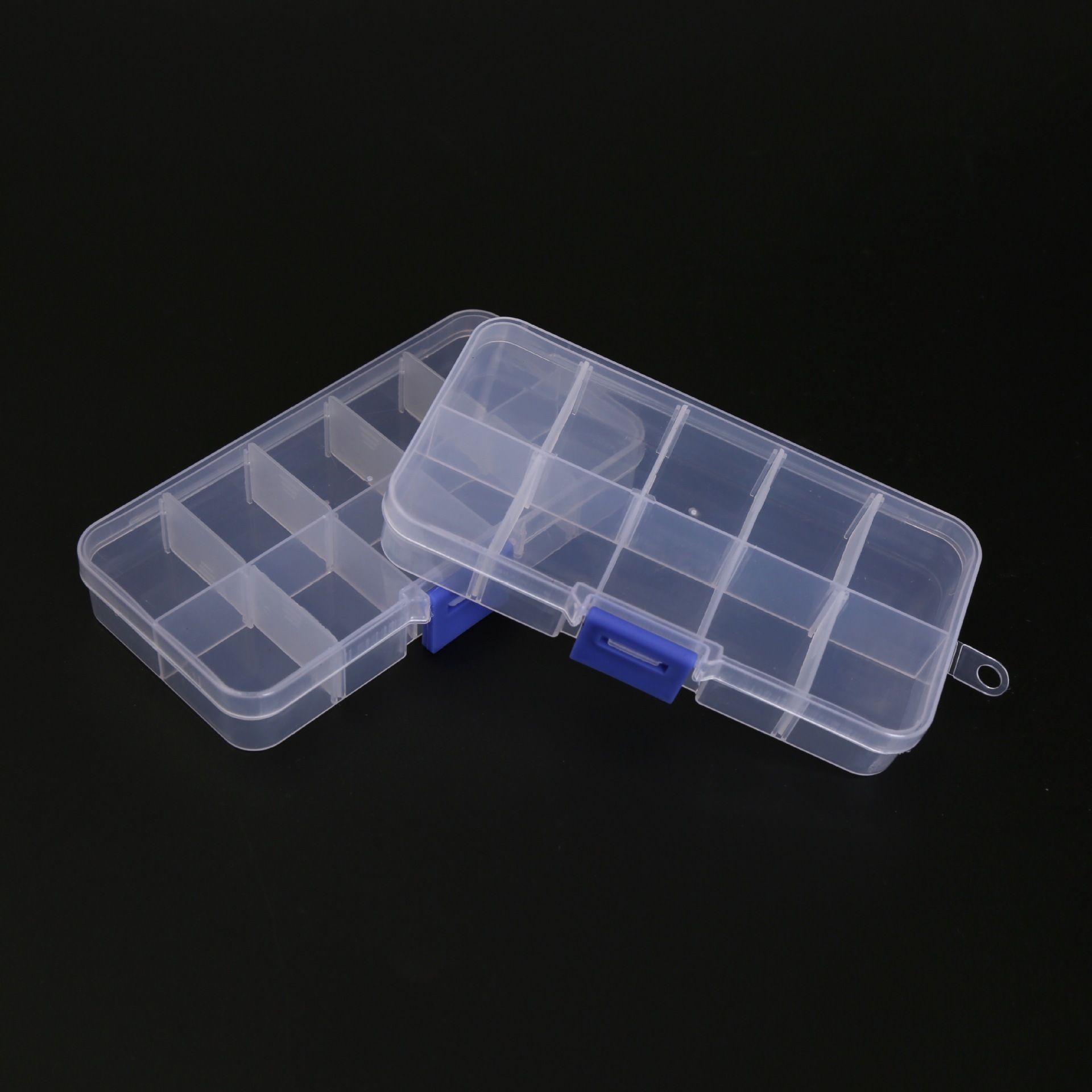 10格塑料盒可拆分类零件盒 透明十格 多格整理首饰元器件pp收纳盒